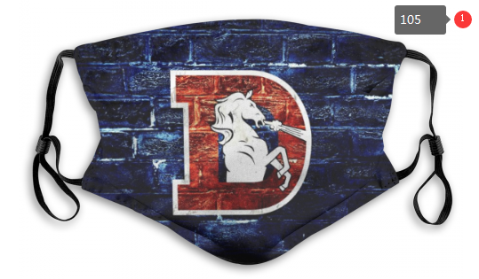 NFL Denver Broncos #1 Dust mask with filter->nfl dust mask->Sports Accessory